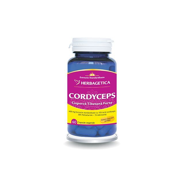 Cordyceps 10/30/1 Ciuperca Tibetana Forte 60 cps, Herbagetica
