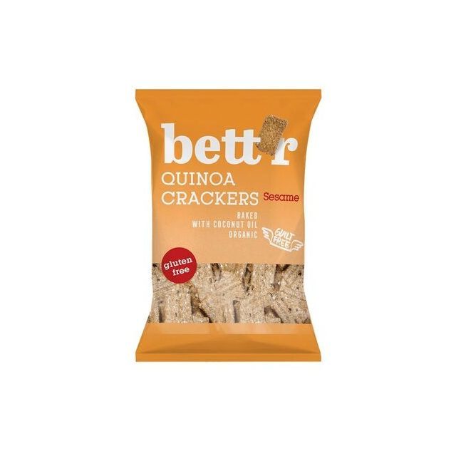 Crackers cu quinoa si susan fara gluten eco 100g, Bettr