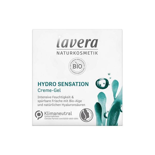 Crema-gel de zi hidratanta cu acid hialuronic si alge Hydro Sensation 50ml, Lavera