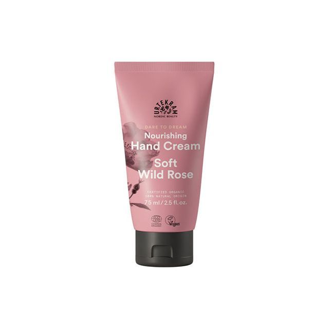 Crema pentru maini bio hidratanta Dare to Dream cu trandafir salbatic, aloe vera si unt de shea 75ml, Urtekram