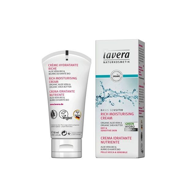 Crema super hidratanta ten uscat cu shea & aloe Basis Sensitiv 50ml, Lavera