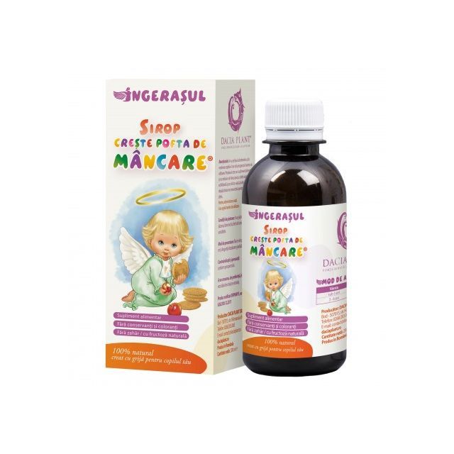 Ingerasul Sirop Creste Pofta de Mancare 200ml, Dacia Plant