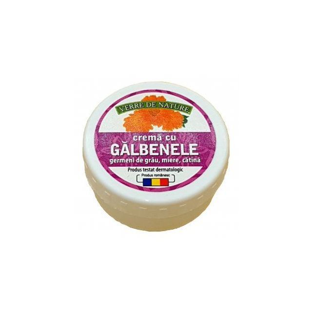 Crema cu galbenele, germeni de grau, catina si miere de albine 20g, Manicos
