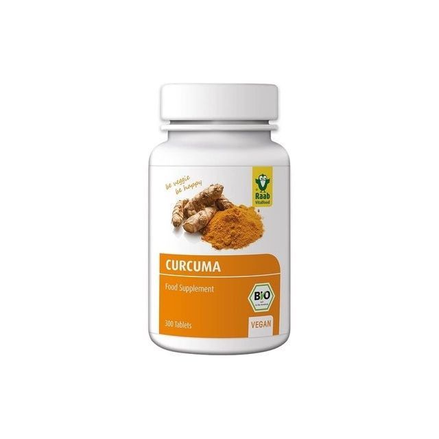 Curcuma (turmeric) bio 300mg 300 tbl, Raab Vitalfood