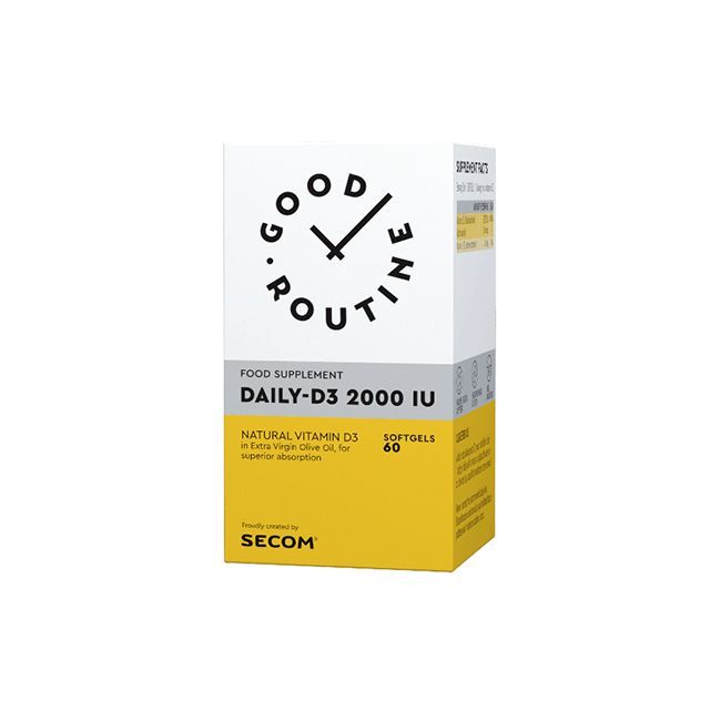 Daily-D3 2000IU 60 cps, Good Routine