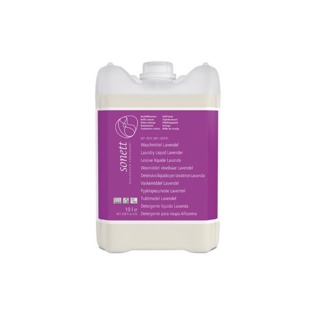 Detergent ecologic lichid pt. rufe albe si colorate cu lavanda, 10l, Sonett