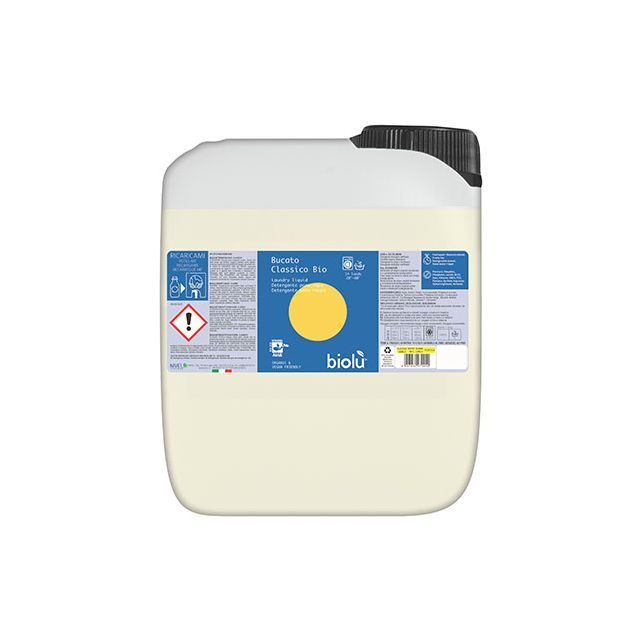 Detergent ecologic lichid vrac pentru rufe albe si colorate, lamaie 5l, Biolu