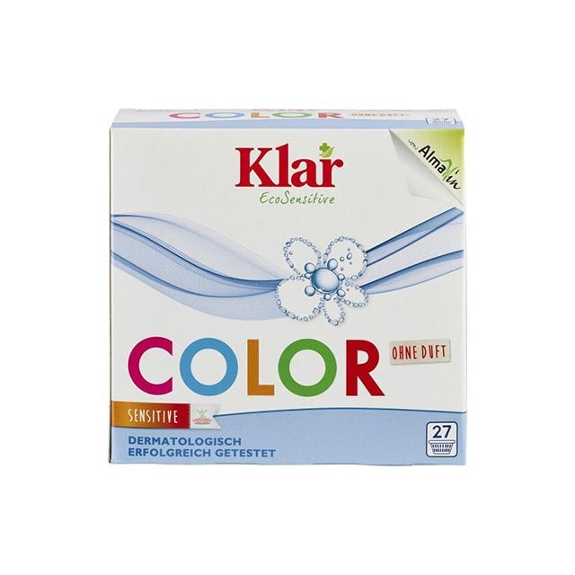 Detergent pudra pentru rufe colorate fara parfum 1.375kg, Klar