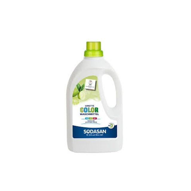 Detergent ecologic lichid pentru rufe albe si colorate lime 1.5l, Sodasan