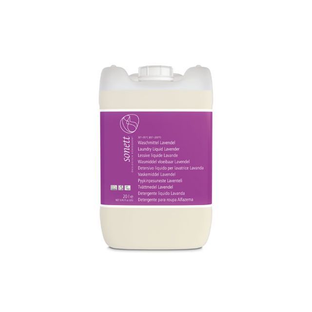 Detergent ecologic lichid pt. rufe albe si colorate cu lavanda, 20l, Sonett
