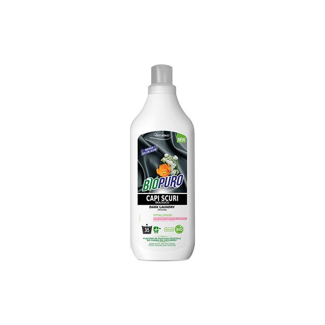 Detergent bio hipoalergen pentru rufe negre/inchise la culoare 1l, Biopuro