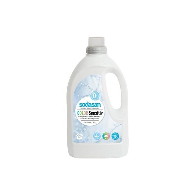 Detergent ecologic lichid pentru rufe albe si colorate sensitiv 1.5l, Sodasan