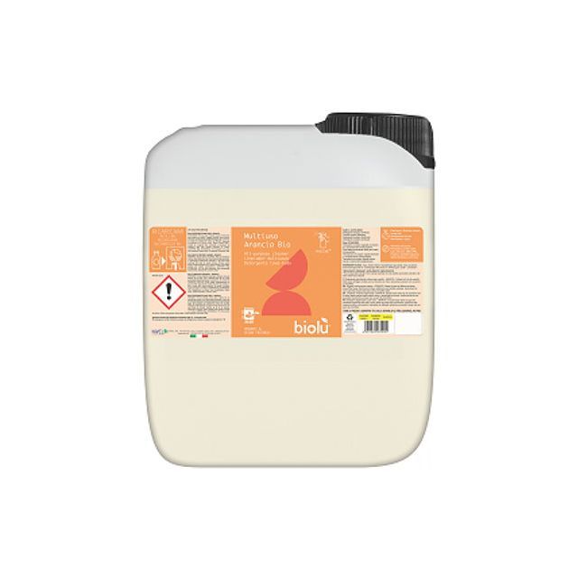 Detergent ecologic lichid pentru rufe albe si colorate, portocale, 5l, Biolu