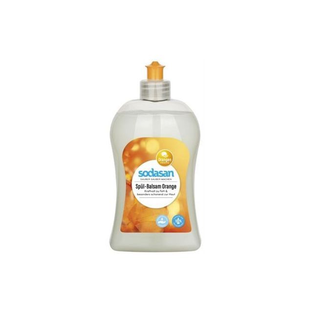 Detergent lichid ecologic si balsam pentru vase cu portocale 500ml, Sodasan