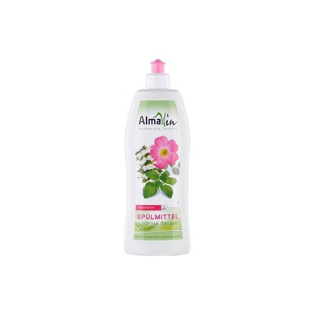 Detergent de vase cu trandafir salbatic si melisa 500ml, AlmaWin