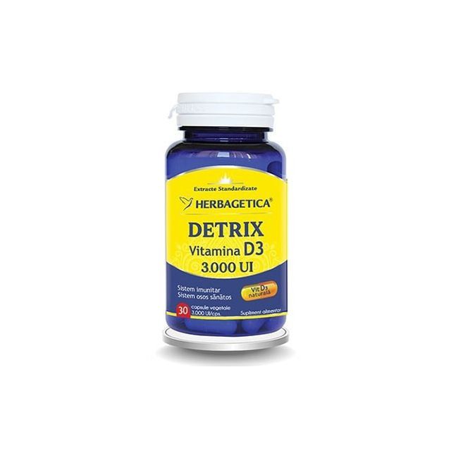 Detrix Vitamina D3 3000UI 120 cps, Herbagetica