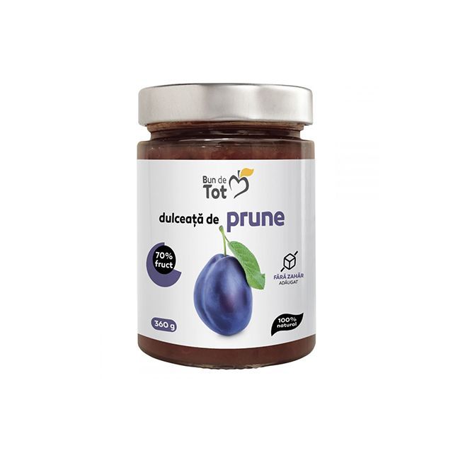 Bun de Tot Prune dulceata fara zahar 360g, Dacia Plant