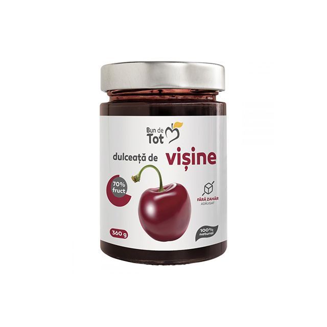 Bun de Tot Visine dulceata fara zahar 360g, Dacia Plant