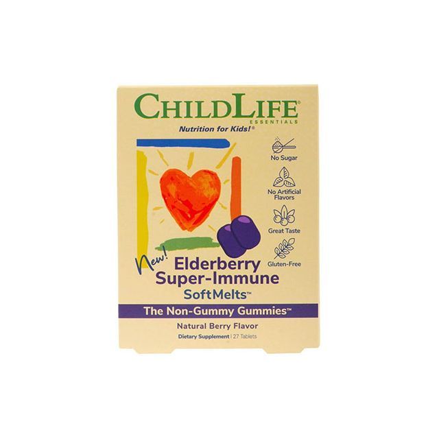 Elderberry Super-Immune SoftMelts 27 tbl masticabile, Child Life