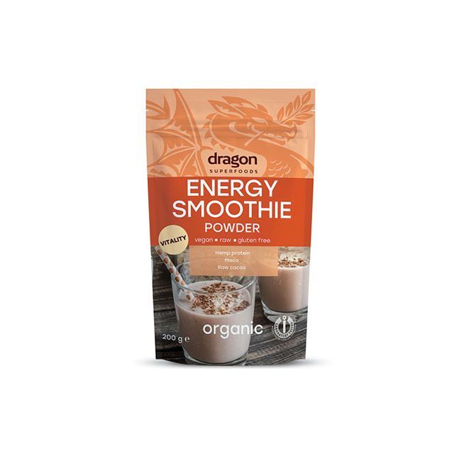 Energy smoothie pulbere raw bio 200g, Dragon Superfoods
