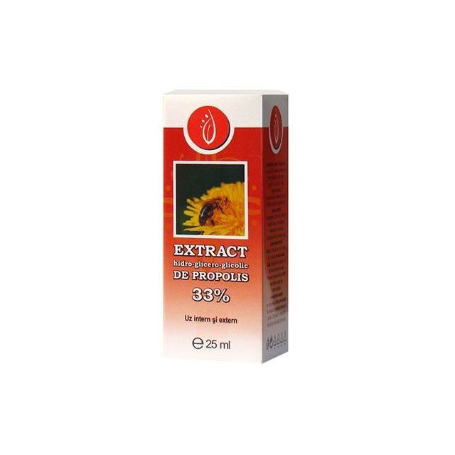Extract hidro-glicero-glicolic de propolis 33% 25ml, Manicos