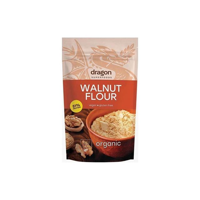 Faina de nuci fara gluten bio 200g, Dragon Superfoods