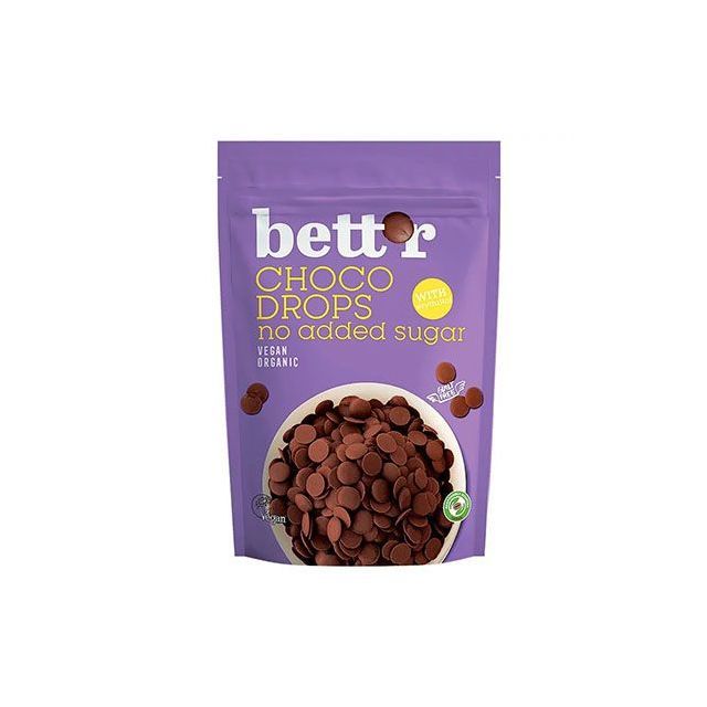 Choco drops cu erythritol bio 200g, Bettr