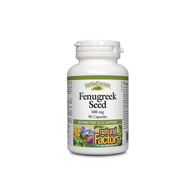 Fenugreek - Schinduf 500mg 90 cps, Natural Factors