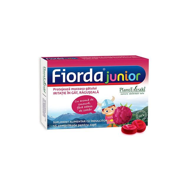 Fiorda Junior - aroma de zmeura 15 cpr, Plantextrakt