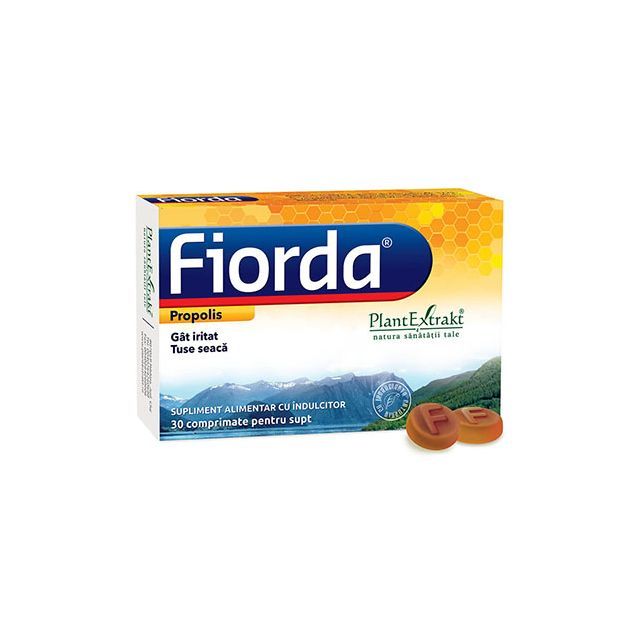 Fiorda Propolis 30 comprimate pentru supt, PlantExtrakt