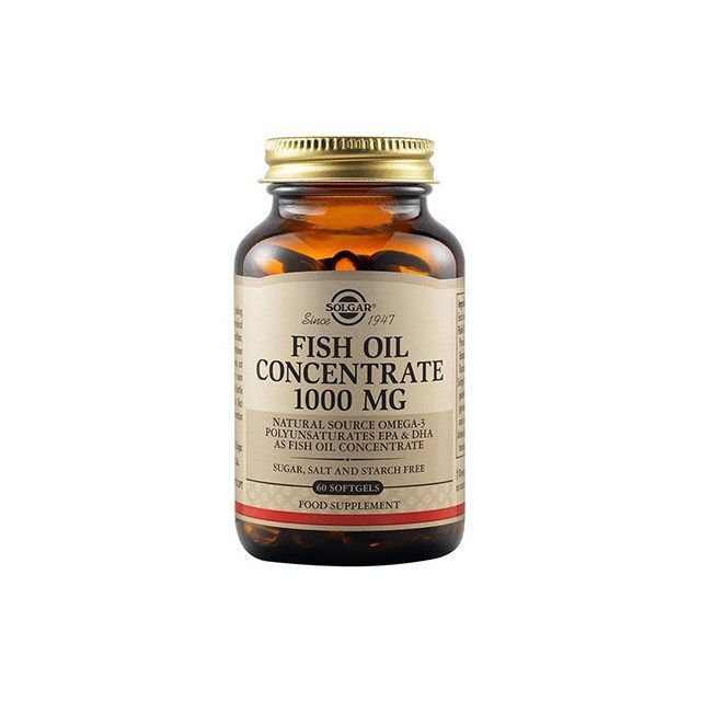 Fish Oil Concentrate 1000mg 60 capsule moi, Solgar