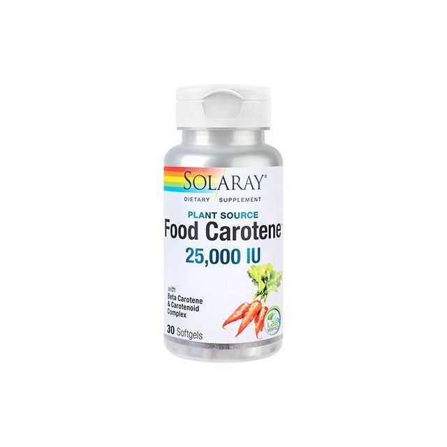 Food Carotene 30 cps, Solaray