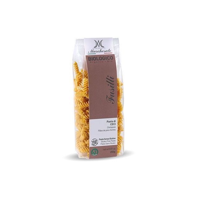 Fusilli cu naut bio fara gluten 250g, Marchesato