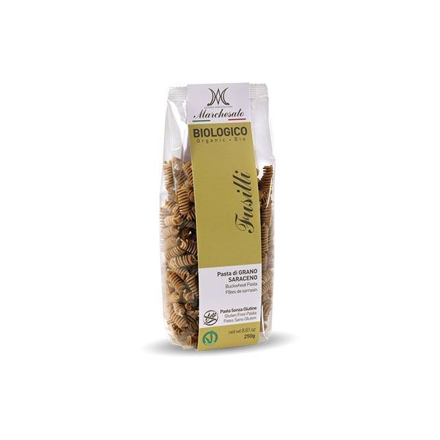 Fusilli din hrisca bio fara gluten 250g, Marchesato