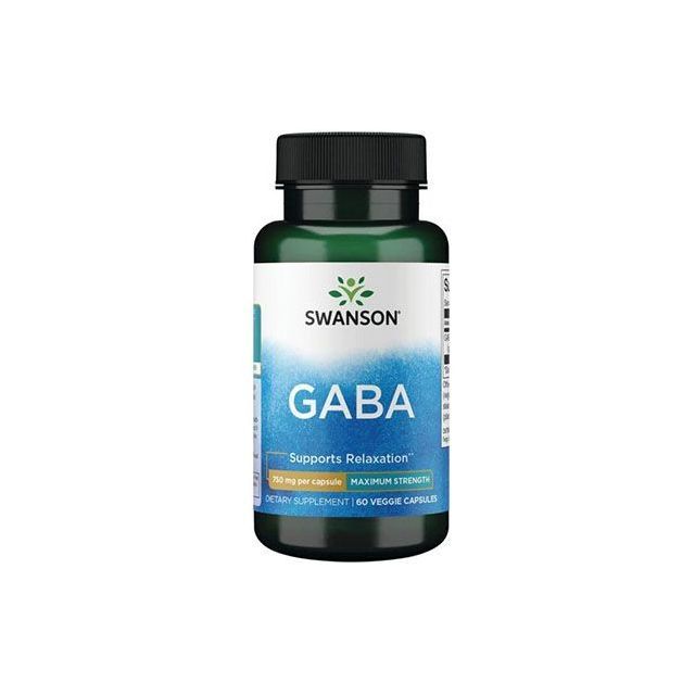 Gaba 750mg 60 cps, Swanson
