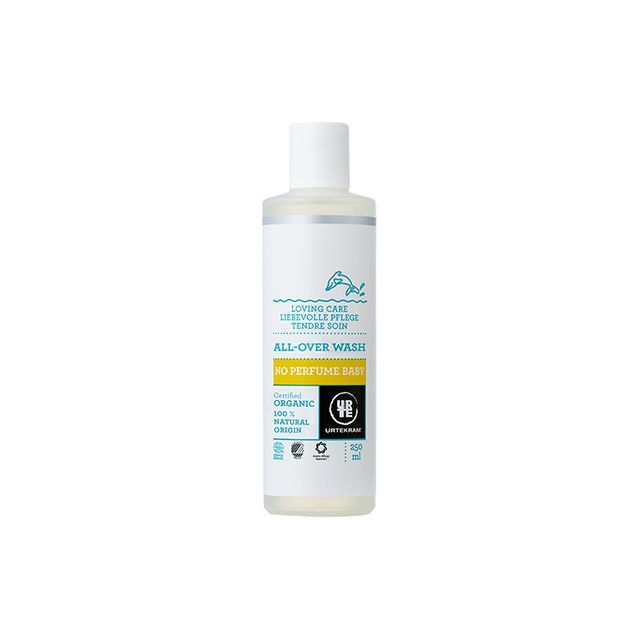Gel de dus si sampon fara parfum pentru copii 250ml, Urtekram