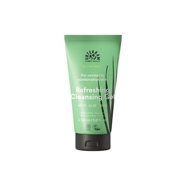 Gel curatare facial bio pentru ten normal, mixt, gras cu lemongrass si aloe vera 150ml, Urtekram 