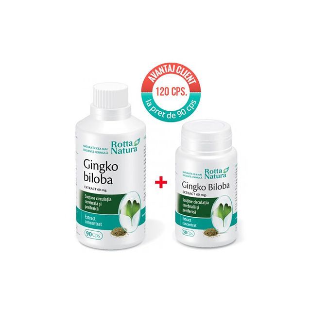 Ginkgo biloba extract 90 cps, Rotta Natura