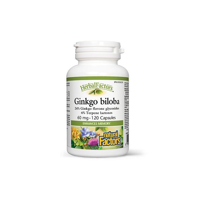 Ginkgo biloba forte 60mg 120 cps, Natural Factors