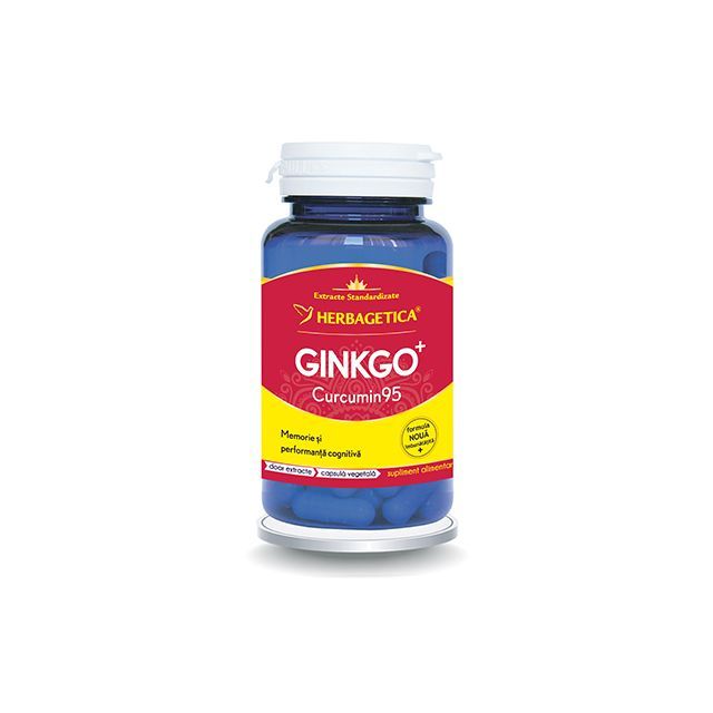 Ginkgo Curcumin 95 60 cps, Herbagetica