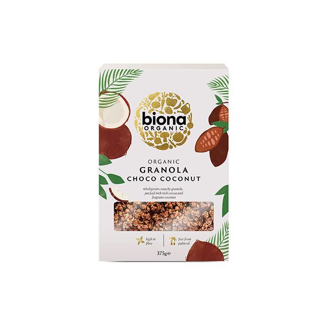 Granola cu ciocolata si cocos bio 375g, Biona