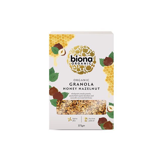 Granola cu miere si alune de padure bio 375g, Biona