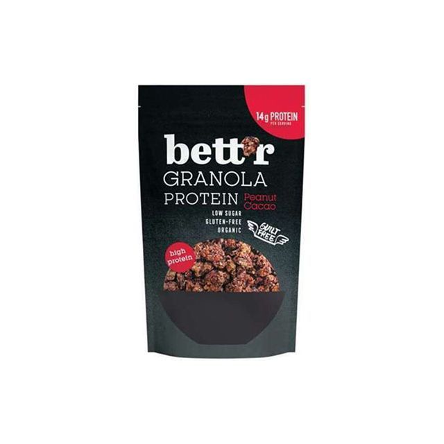 Granola proteica cu alune si cacao fara gluten bio 300g Bettr