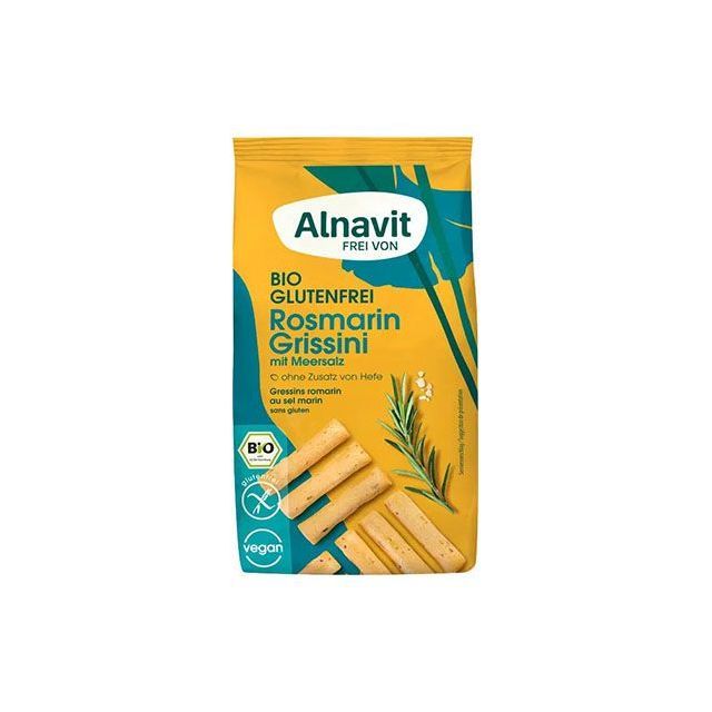 Grisine cu rozmarin fara gluten, bio 100g, Alnavit