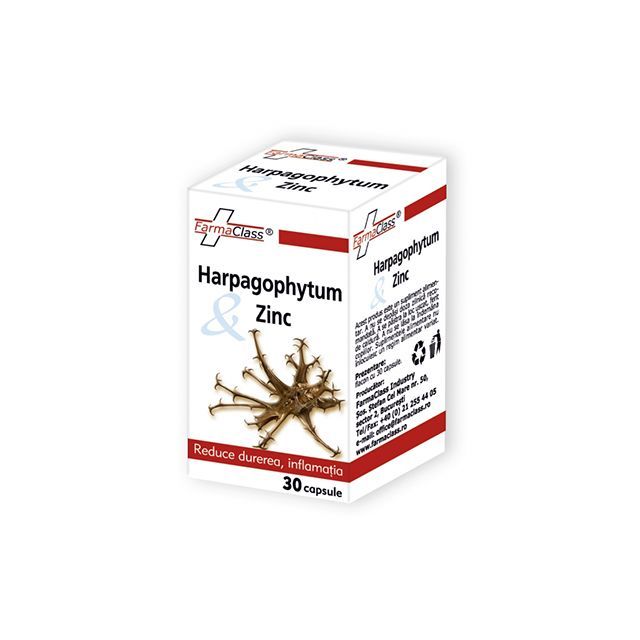 Harpagophytum & Zinc 30 cps, FarmaClass