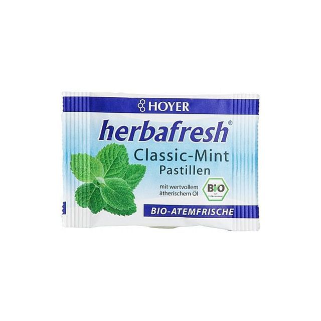 Herbafresh clasic pastile respiratie proaspata cu menta bio 17g, Hoyer