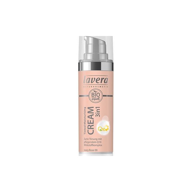 Crema nuantatoare 3-in-1 cu coenzima Q10 - Ivory Rose 00 30ml, Lavera