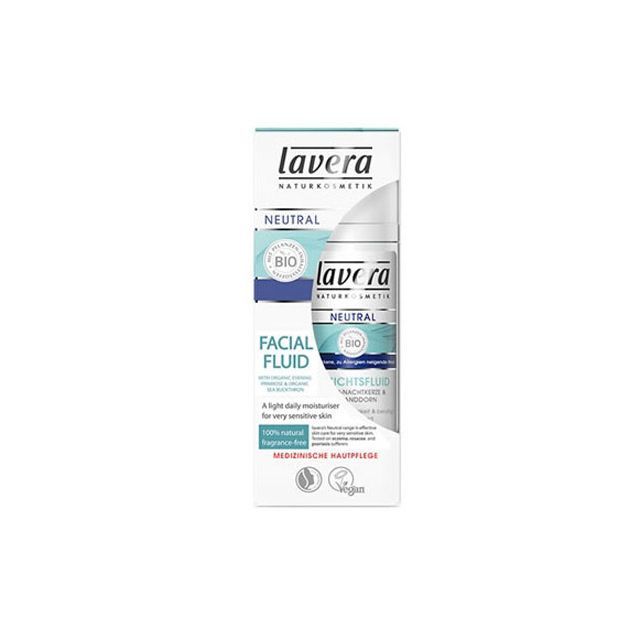 Fluid facial pentru tenul alergic, foarte sensibil si iritat, Neutral 30ml, Lavera