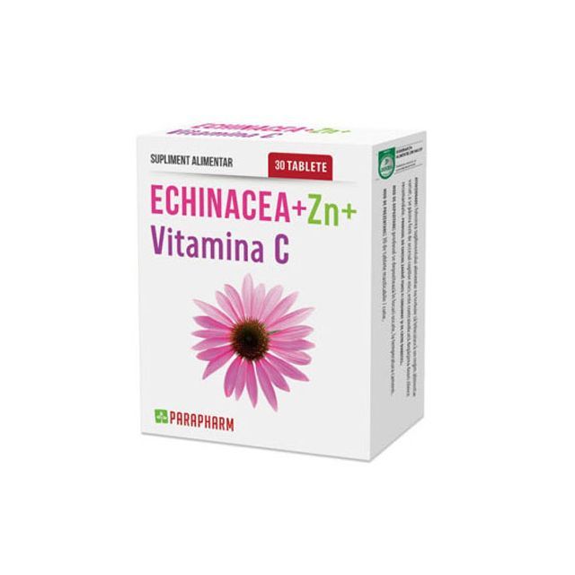 Echinacea + Zinc + Vitamina C 30 tb, Parapharm