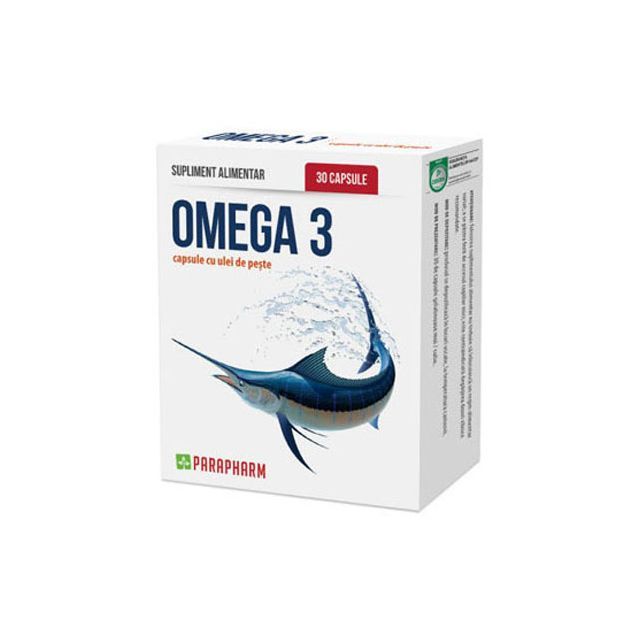 Omega 3 cu ulei de peste 30 cps, Parapharm
